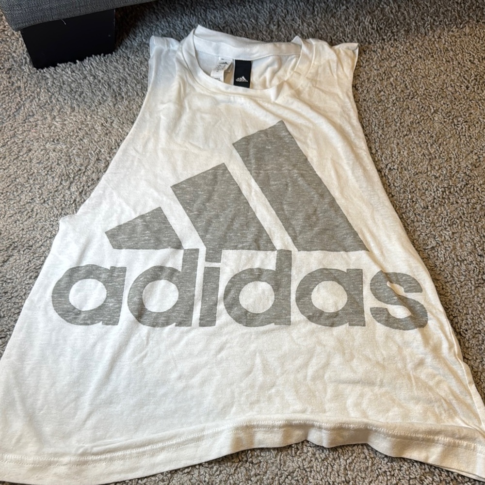 Adidas White Tank Top